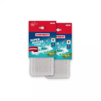 LEIFHEIT SuperDuster Floor M 33cm keičiami šluostės, 2 vnt.