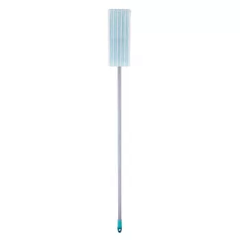 LEIFHEIT POWER CLEAN M Micro Duo plokščioji šluostė su teleskopiniu kotu, 33 cm, žalia/balta/pilka