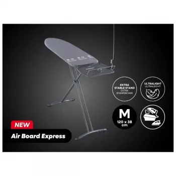 LEIFHEIT Air Board Express M lyginimo lenta, juoda, 120x38cm