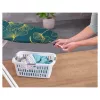 LEIFHEIT Cotton Comfort lyginimo lentos užvalkalas S/M 125x40 cm, mėlynos/baltos spalvos dryžuotas