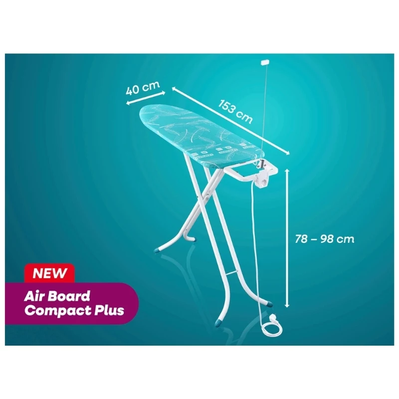 LEIFHEIT Air Board M Compact Plus lyginimo lenta 120x38cm su Thermo-Reflect technologija