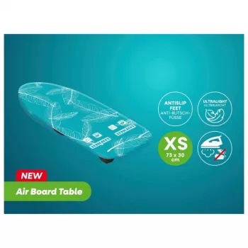 LEIFHEIT Air Board Table Compact lentyna lyginimui 70x30 cm, Thermo-Reflect, sulankstoma, mėlyna/balta