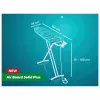 LEIFHEIT Air Board M Solid Plus lyginimo lenta 120x38cm su Thermo-Reflect užvalkalu
