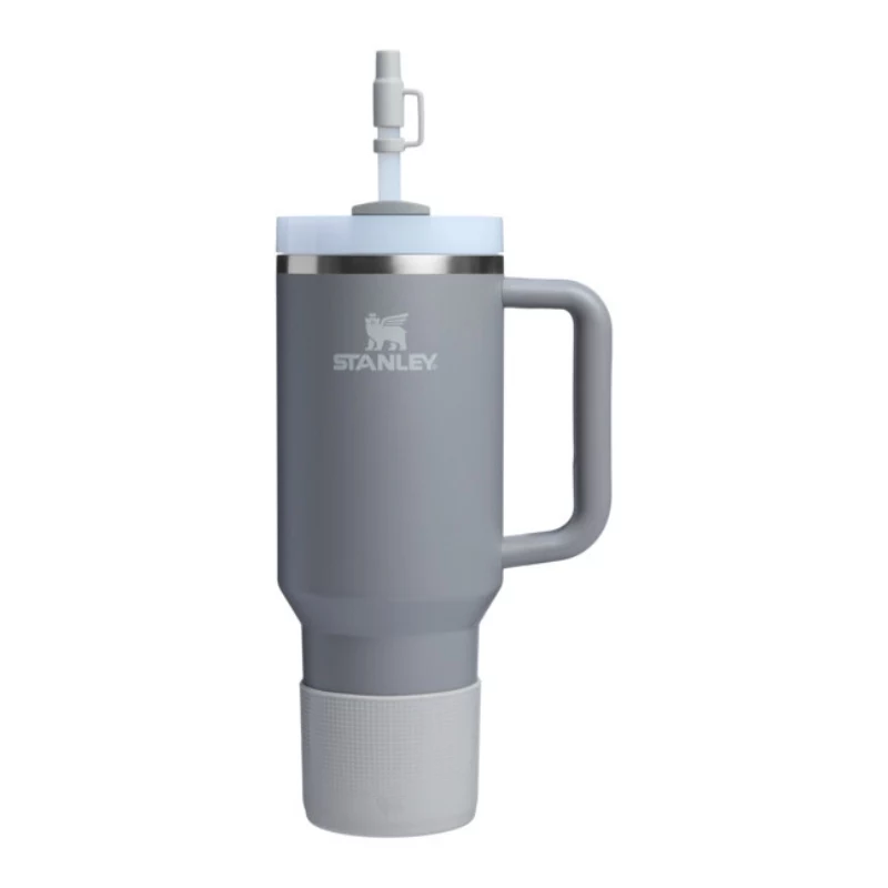 STANLEY The Quencher Boot + Straw Topper 1,18L šviesiai pilkas