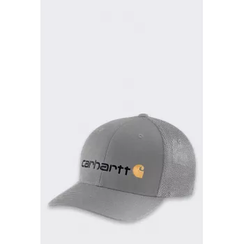 Carhartt Rugged Flex Oakland kepurė Asphalt - tampraus medvilnės audinio beisbolo kepurė su FastDry prakaito juosta