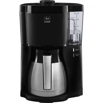 Melitta Look Therm 1025-12 juoda filtravimo kavos aparatas su termosu, 1000 W, 8 puodeliai