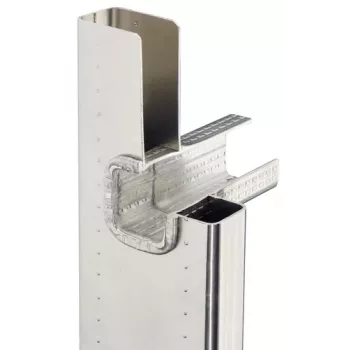 Hailo ProfiStep uno 7115-007 aliumininės atraminės kopėčios, maks. darbinis aukštis 5,15 m, sidabrinės