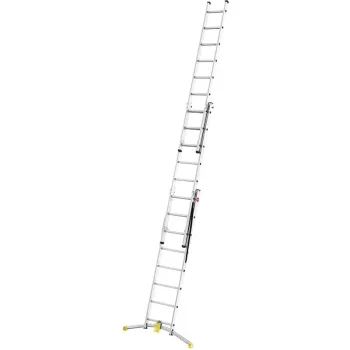 HAILO Kombinuotos kopėčios HobbyLOT aliuminio 2x8 + 1x9 pakopų