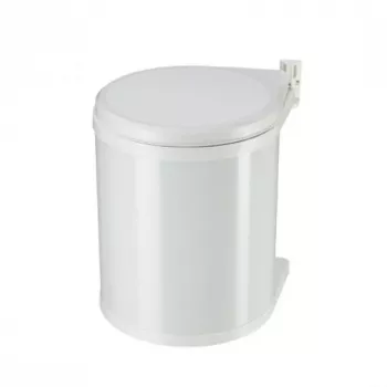 HAILO Compact-Box M 15L įleidžiama šiukšlių dėžė, balta