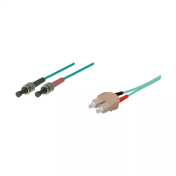 Good Connections SC/ST Duplex OM3 daugiamodis šviesolaidinis pataisos kabelis, 50/125µm, LSZH, 2m, aqua