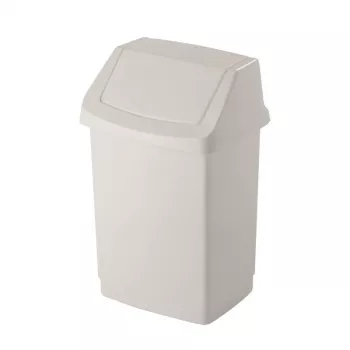 CURVER Click-it 50L šiukšlių dėžė su pedalais, balta, 38,5x33,5x63,5 cm