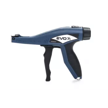 HellermannTyton EVO7i rankinis kabelių raiščių įrankis su plastikiniu korpusu, mėlynas-juodas (110-77001)
