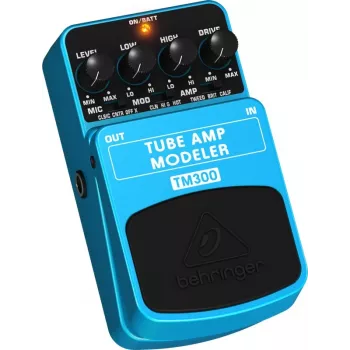 Behringer TM300 Tube Amp Modeler efektų pedalas elektrinei gitara, mėlynas/juodas
