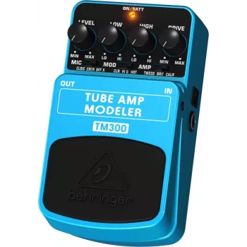 Behringer TM300 Tube Amp Modeler efektų pedalas elektrinei gitara, mėlynas/juodas