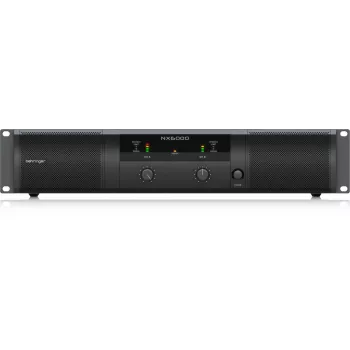 Behringer NX6000 Class D galios stiprintuvas 2 x 3000W esant 4 omų su DSP, juodas