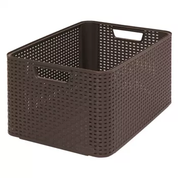 CURVER Box Style L 43,6 x 32,6 x 23 cm tamsiai ruda daiktų dėžė