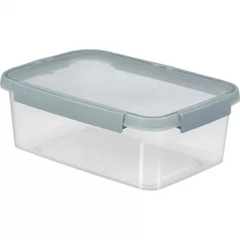 CURVER Smart Eco Fresh stačiakampė maisto laikymo dėžė 5L, permatoma, su žaliu dangteliu