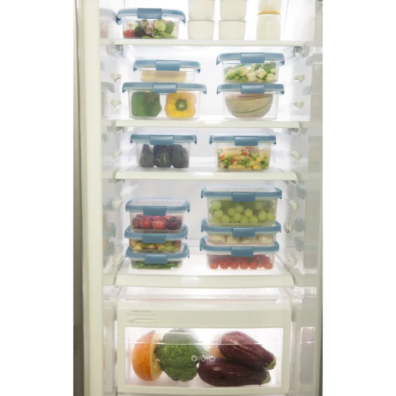 CURVER Smart Eco Fresh stačiakampė maisto laikymo dėžė 5L, permatoma, su žaliu dangteliu
