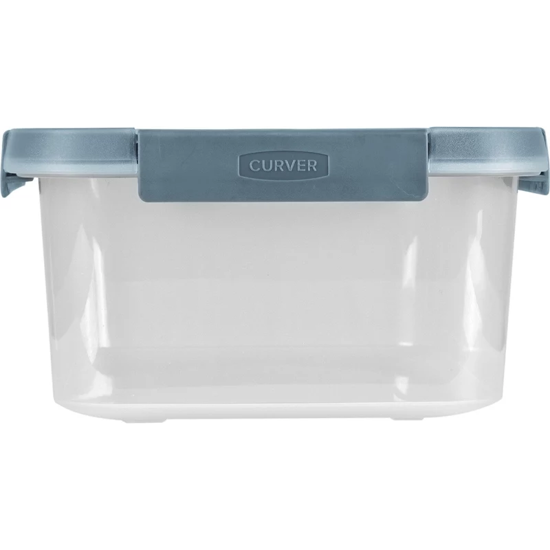 CURVER Smart Eco Fresh stačiakampė maisto laikymo dėžė 5L, permatoma, su žaliu dangteliu