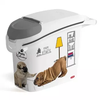 CURVER Pets Life pašaro laikymo konteineris šunims 15L, antracito spalvos