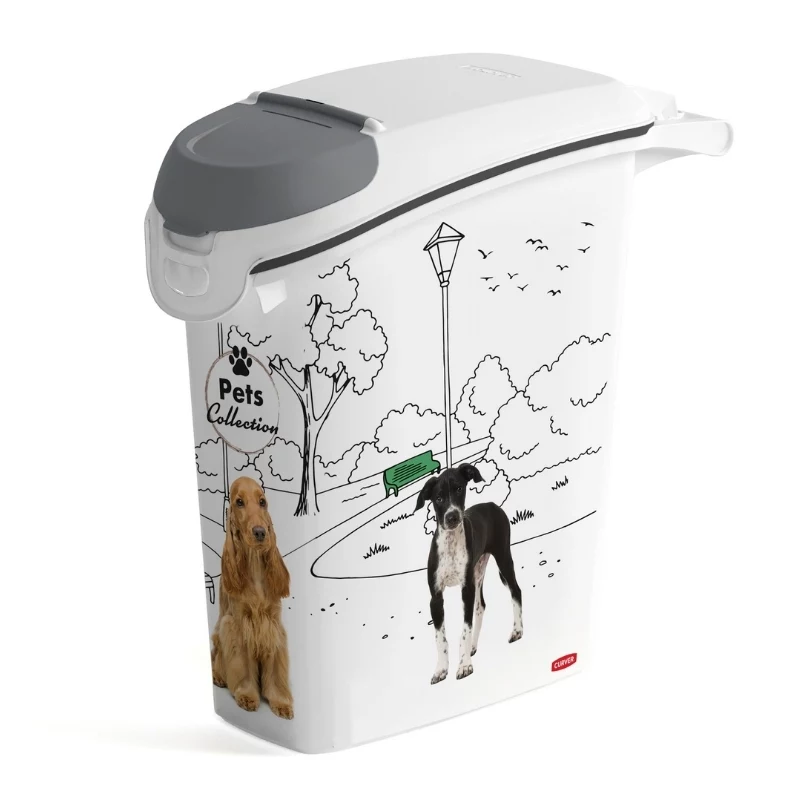 CURVER Pets Life pašaro laikymo konteineris šunims 10kg 23L hermetiškas plastikinis