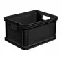 KEEEPER Robert 20L Euro konteineris, 400 x 300 x 220 mm, grafito spalvos, maksimali apkrova 30 kg, sukraunamas, tinkamas maistui