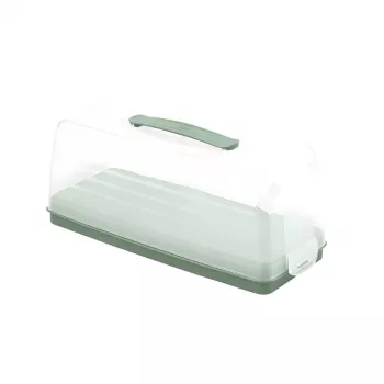 CURVER Smart To Go stačiakampė pyragų transportavimo dėžė 35,5 x 15 x 14,2 cm, žalia