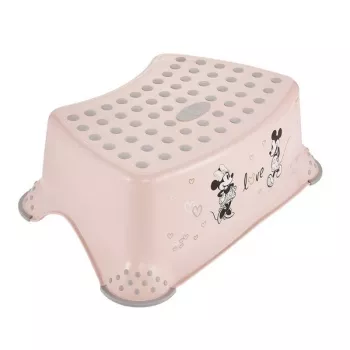keeeper Step Bench Tomek Minnie Mouse, 40,5 x 28,5 x 14 cm, rožinė, 120 kg apkrova, neslystanti