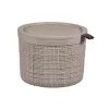CURVER Pintinė su dangteliu Jute apvali 2L Ø17x13cm smėlio spalvos