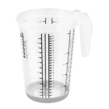 keeeper Massimo matavimo indas su neslystančiu dugnu 1,5 L, Ø13,5x19 cm, permatomas/pilkas