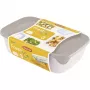 Curver Fresh & Go maisto laikymo indų rinkinys, 3 stačiakampiai indai, 2L + 1L + 0,5L, permatomi su spalvotais sandariais dangčiais