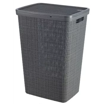 CURVER Laundry Box Jute 58L 43x34x60cm tamsiai pilka skalbykla