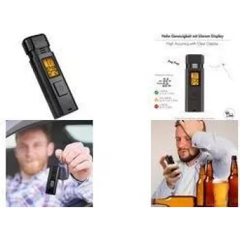 LogiLink alkotesteris su LCD ekranu, juodas