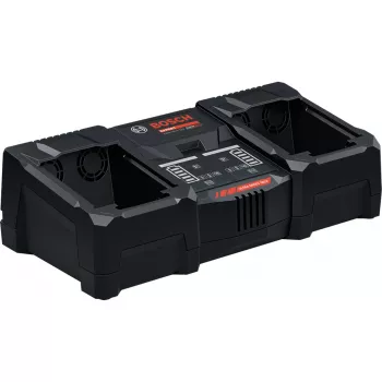 Bosch EXAL18V2-320 (C) dviejų lizdų greitasis įkroviklis 18V Li-ion akumuliatoriams, 16A, Active Air Cooling, Bluetooth-ready
