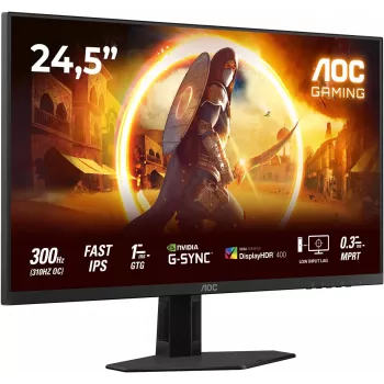 AOC 25G4SRE 24,5 inch Full HD IPS žaidimų monitorius, 180Hz, 0,5ms, DisplayHDR 400, FreeSync Premium, reguliuojamo aukščio