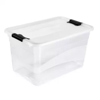 keeeper Crystalbox Cornelia 52L permatoma dėžė su užsegamu dangčiu