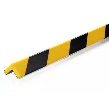 DURABLE C20 magnetinis apsauginis kampų profilis, juodas/geltonas, 5 vnt.