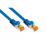 KABELMEISTER Cat.7 S/FTP tinklo kabelis, RJ45, TPE be halogenų, mėlynas, 1m