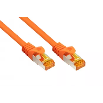 Kabelmeister Cat.7 S/FTP tinklo kabelis, RJ45, TPE be halogenų, oranžinis, 3m