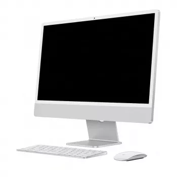 Apple iMac 23,5 inch M4 8 branduolių CPU 8 branduolių GPU 24GB/1TB SSD sidabrinis All-in-One stalinis kompiuteris Z1E2-MWUC3D/A-078PPC