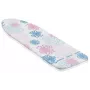 LEIFHEIT Cotton Classic S lyginimo lentos užvalkalas 112x34 cm, 100% medvilnė, putų pamušalas, virvelės tvirtinimas, mėlynai baltas raštas