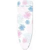 LEIFHEIT Cotton Classic S lyginimo lentos užvalkalas 112x34 cm, 100% medvilnė, putų pamušalas, virvelės tvirtinimas, mėlynai baltas raštas