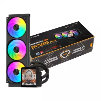 DarkFlash DV360S MAX 360mm ARGB skysčių aušintuvas CPU - juodas