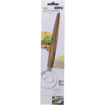 GEFU NEDO daniškas tešlos šluotelė 14353, nerūdijantis plienas ir mediena, 33 cm