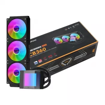 DarkFlash CB360 360mm ARGB skysčių aušinimo CPU cooleris - juodas