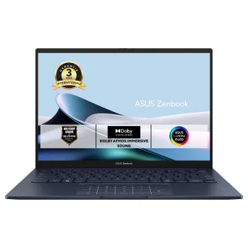 ASUS Zenbook 14 UX3405CA-ISSQD0X nešiojamas kompiuteris, 14 colių WUXGA OLED, Intel Core Ultra 7 255H, 16GB LPDDR5x, 512GB SSD, Windows 11 Pro, prancūziška AZERTY klaviatūra