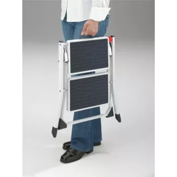 HAILO Folding Step Bench MK60 StandardLine plieninės 2 pakopų laiptelės, baltos
