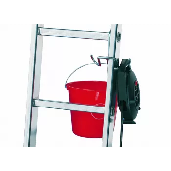 HAILO SafetyLine kaušo kablys 9952-001 kopėčių priedas su įrankių laikikliu ir kabelio spaustuku