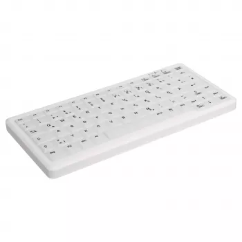 CONTOUR DESIGN Active Key MedicalKey AK-C4110 belaidė klaviatūra, QWERTZ DE, balta, IP68, dezinfekuojama, įkraunama