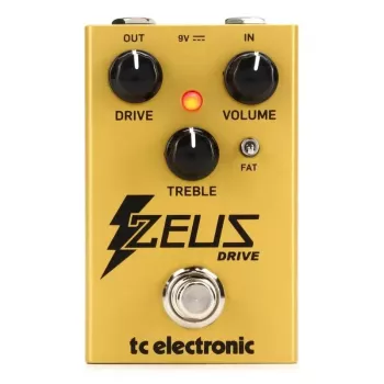 TC Electronic Zeus Drive analoginis overdrive efektų pedalas - Klon Centaur įkvėpta grandinė, True Bypass, kompaktiškas die-cast metalo korpusas, 9V DC